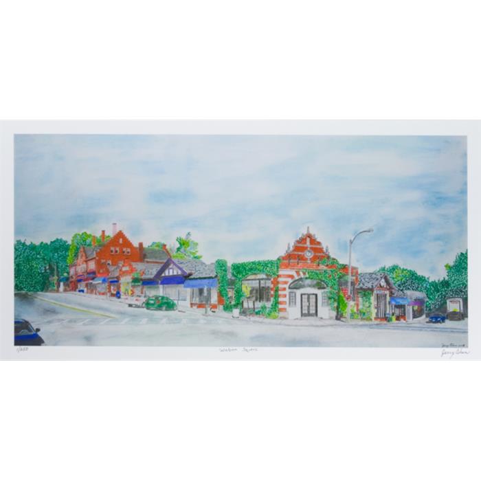 Waban Square limited edition artwork by Jerry Cohen | Frame It Waban Gallery